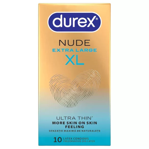 Durex Nude XL - preservativi extra grandi (10 pz)