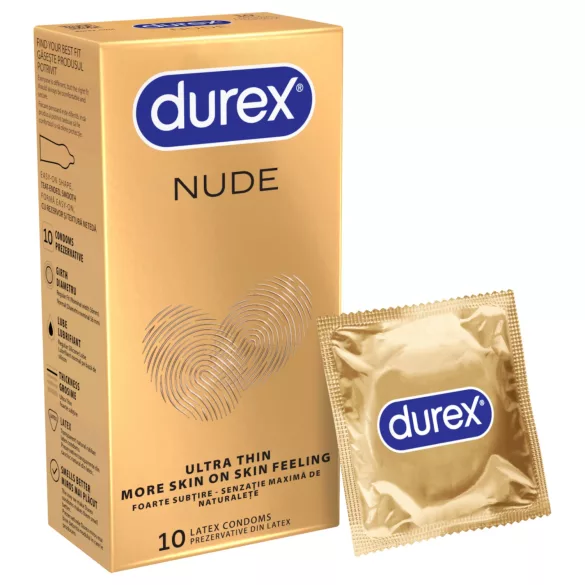 Durex Nude - preservativi ultra sottili - confezione da 10