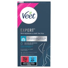   Veet Expert - strisce depilatorie pronte all’uso - pelle secca (12 pezzi)