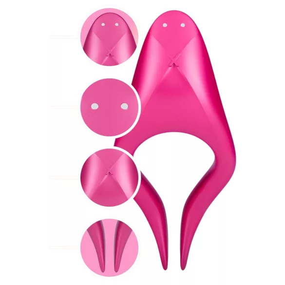 Durex Tease & Ride - vibratore punto intimo - silicone rosa