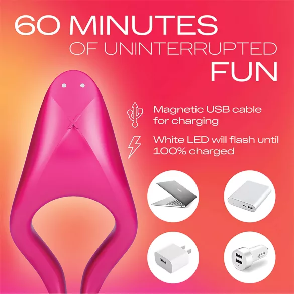 Durex Tease & Ride - vibratore punto intimo - silicone rosa