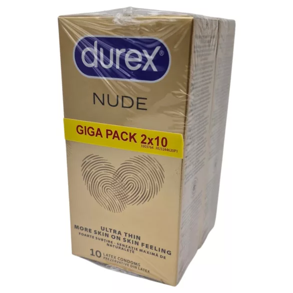 Durex Nude - preservativi ultra sottili (2x10 pz)