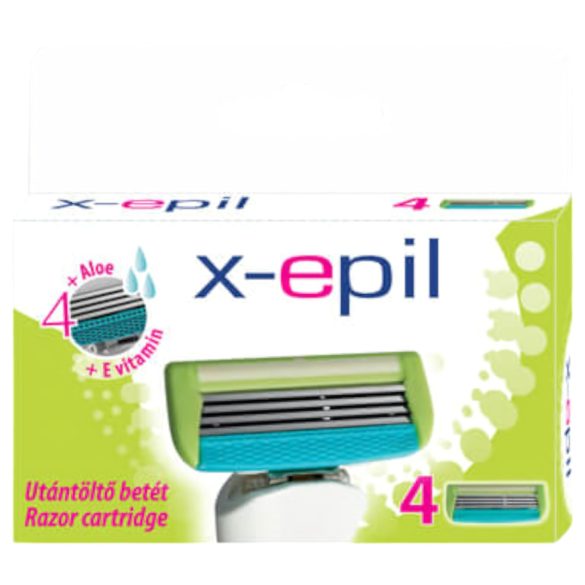 X-Epil - Ricambi per rasoio donna 4 lame (confezione da 4)