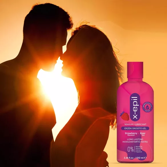 X-Epil - gel lubrificante sensuale gusto fragola 100ml