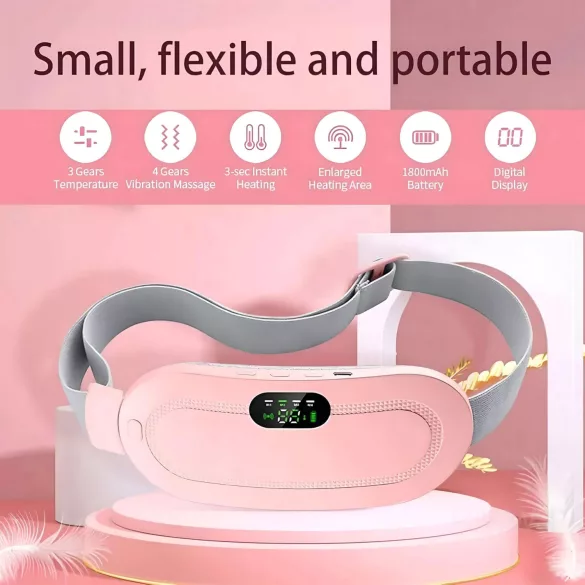 EMS - cintura massaggiante mestruale ricaricabile - rosa