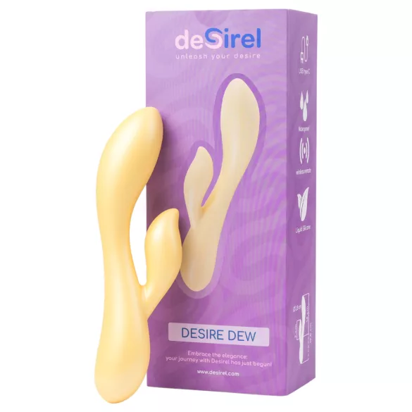 Desirel Desire Dew - vibratore intelligente con braccio clitorideo (giallo)