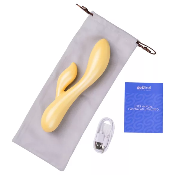 Desirel Desire Dew - vibratore intelligente con braccio clitorideo (giallo)