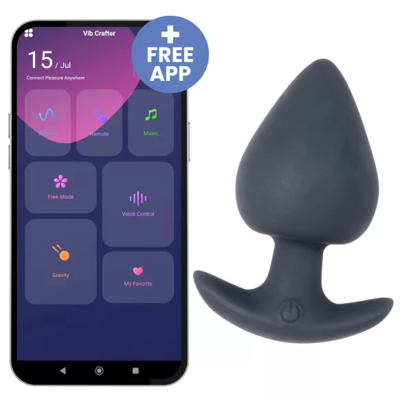 Desirel Obsidian - Vibratore anale controllato tramite app (nero)