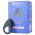 Desirel Halo - anello fallico vibrante intelligente - silicone nero