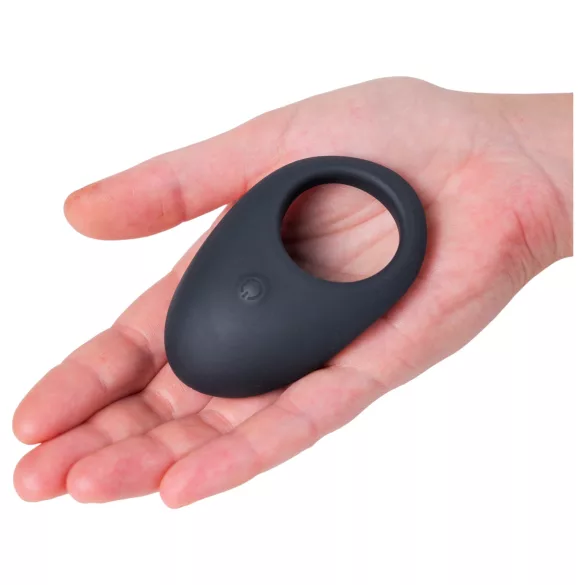 Desirel Halo - anello fallico vibrante intelligente - silicone nero