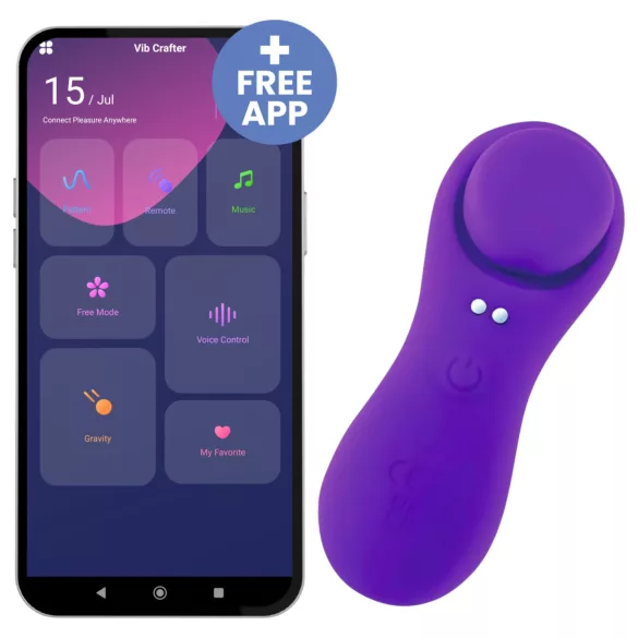 Desirel Confidential - vibratore per slip intelligente - silicone viola