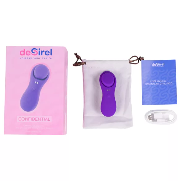 Desirel Confidential - vibratore per slip intelligente - silicone viola