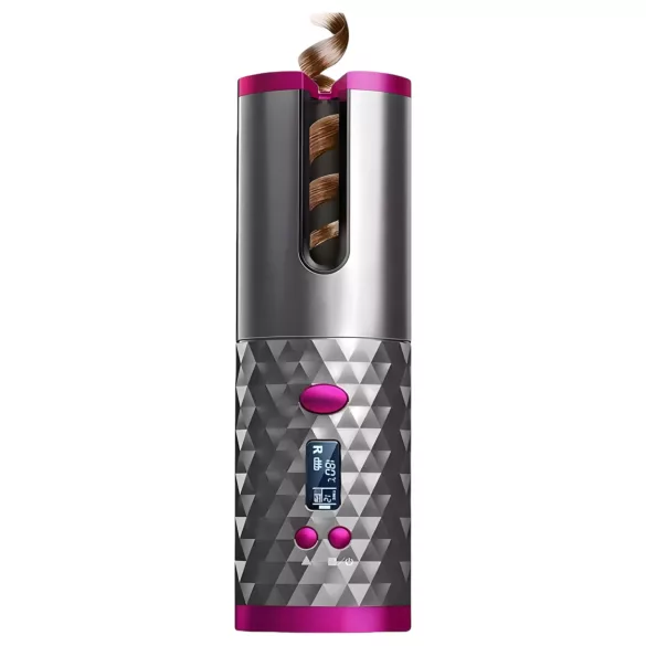 CAC - set arricciacapelli ricaricabile (grigio-rosa)