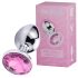 Desirel Pink Jewel S - plug anale (argento-rosa)