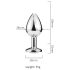 Desirel Pink Jewel S - plug anale (argento-rosa)