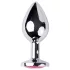 Desirel Pink Jewel S - plug anale - piccolo gioiello - argento/rosa