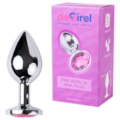 Desirel Gioiello Rosa M - plug anale (argento-rosa)