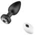 Desirel Easy Obsidian - vibratore anale ricaricabile con radio (nero)