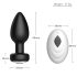 Desirel Easy Obsidian - vibratore anale ricaricabile con radio (nero)