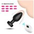 Desirel Easy Obsidian - vibratore anale ricaricabile con radio (nero)