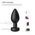 Desirel Easy Obsidian - vibratore anale ricaricabile con radio (nero)