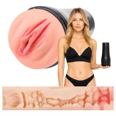   Desirel True Touch - masturbatore realistico vibrante - pelle naturale/nero