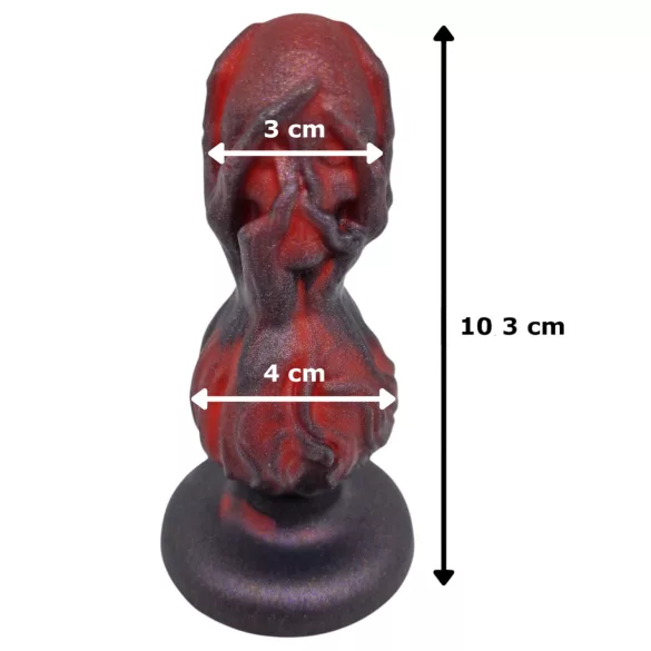 OgazR - dildo anale a sfere - 10,5 cm nero