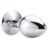 Sunfo - Plug anale in metallo con pietra dorata (argento)