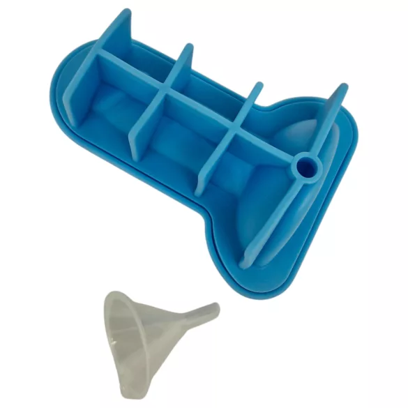 Dildó - stampo per ghiaccio a forma di dildo - silicone blu