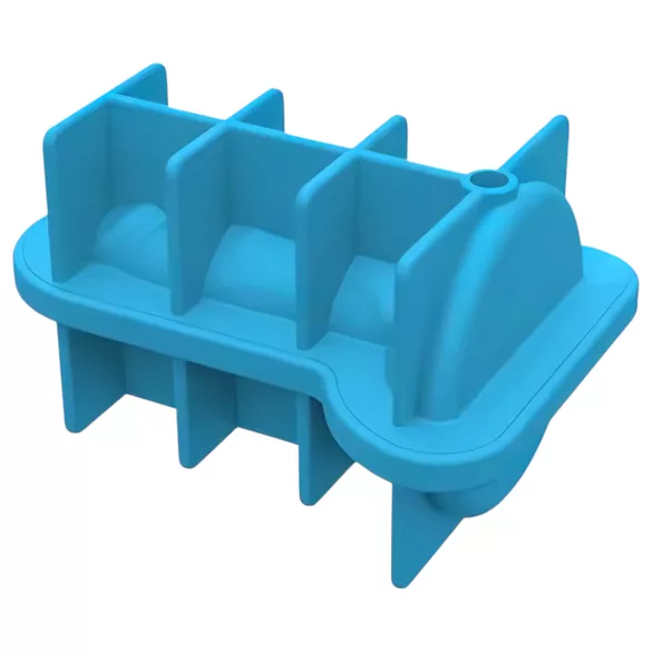 Dildó - stampo per ghiaccio a forma di dildo - silicone blu