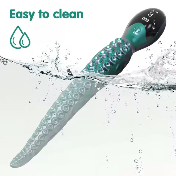 Monster Fuck - Vibratore tentacolo polipo - silicone verde