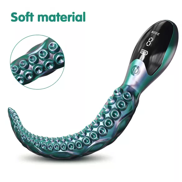 Monster Fuck - Vibratore tentacolo polipo - silicone verde