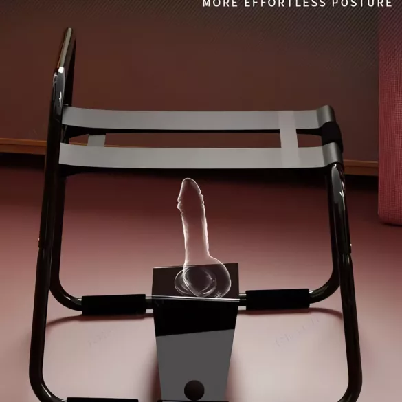 Cuscino magico Desiel - Sedia del sesso con supporto per dildo (nero)
