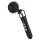 Massaggiatore vibrante ricaricabile curvo - silicone nero
