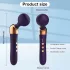 Massaggiatore vibrante ricaricabile curvo - silicone nero