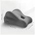 Magic Pillow - Cuscino in Memory Foam con Supporto per Dildo (grigio)