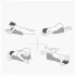 Magic Pillow - Cuscino in memory foam con supporto per dildo - grigio