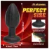 Desirel - Plug anale vibrante con luce LED cambia-colore - controllato tramite app, 10 modalità di vibrazione (nero)