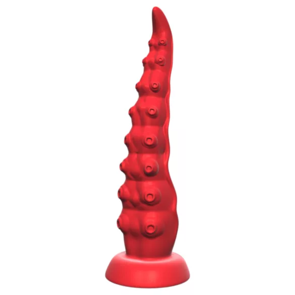 Monster Fuck - vibratore tentacolo con ventosa e telecomando - rosso