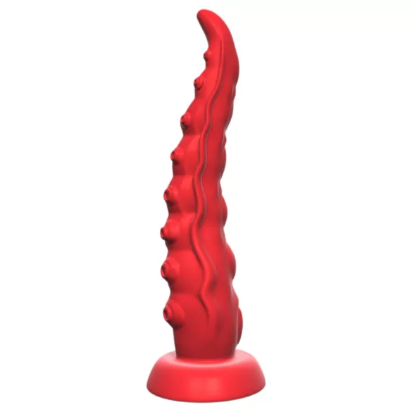 Monster Fuck - vibratore tentacolo con ventosa e telecomando - rosso