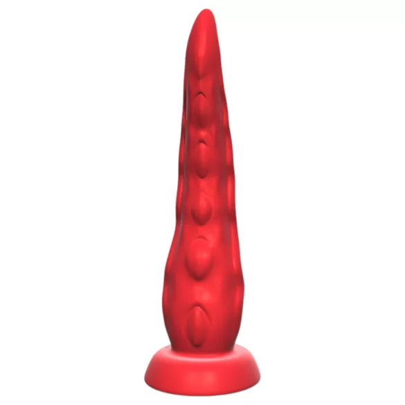 Monster Fuck - vibratore tentacolo con ventosa e telecomando - rosso