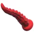 Monster Fuck - vibratore tentacolo con ventosa e telecomando - rosso