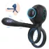 Biu-Biu - anello fallico e vibratore per coppia - silicone nero