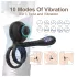 Biu-Biu - anello fallico e vibratore per coppia - silicone nero