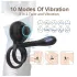 Biu-Biu - anello fallico e vibratore per coppia - silicone nero