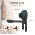 Biu-Biu - anello fallico e vibratore per coppia - silicone nero