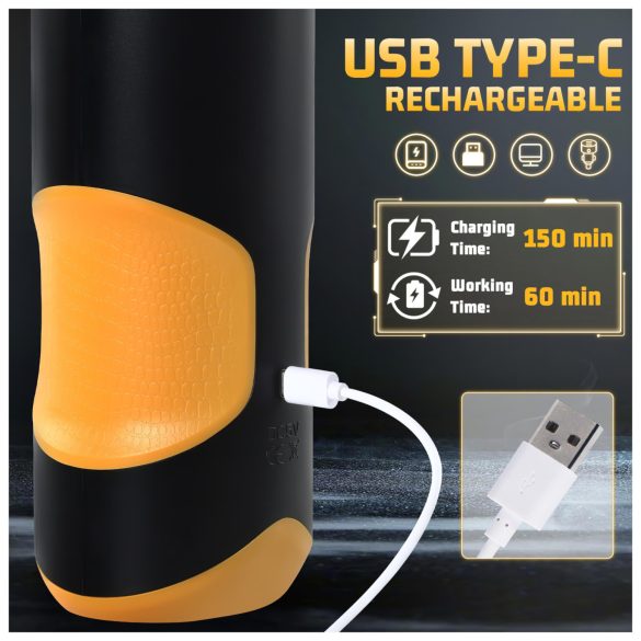 Lonely - masturbatore automatico rotante - nero