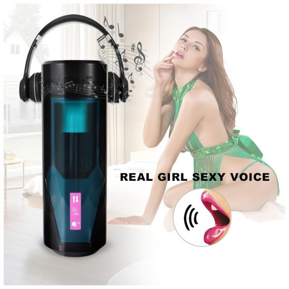 Lonely - masturbatore maschile spingente e vibrante - nero