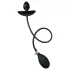 Kangvo - plug anale gonfiabile magnetico con sfera rotante (nero)