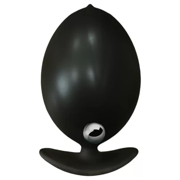 Kangvo - plug anale gonfiabile magnetico con sfera rotante (nero)